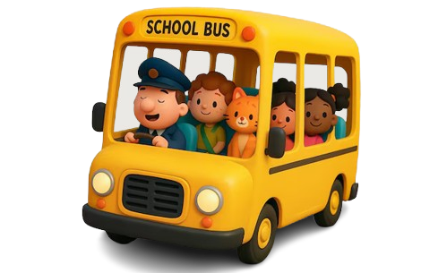 Safe school van pick-up and drop facility at Crayons Montessori Play School Ranchi with trained staff