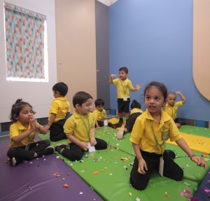 Toddlers in playing in Day Care Crayons Montessori Play School