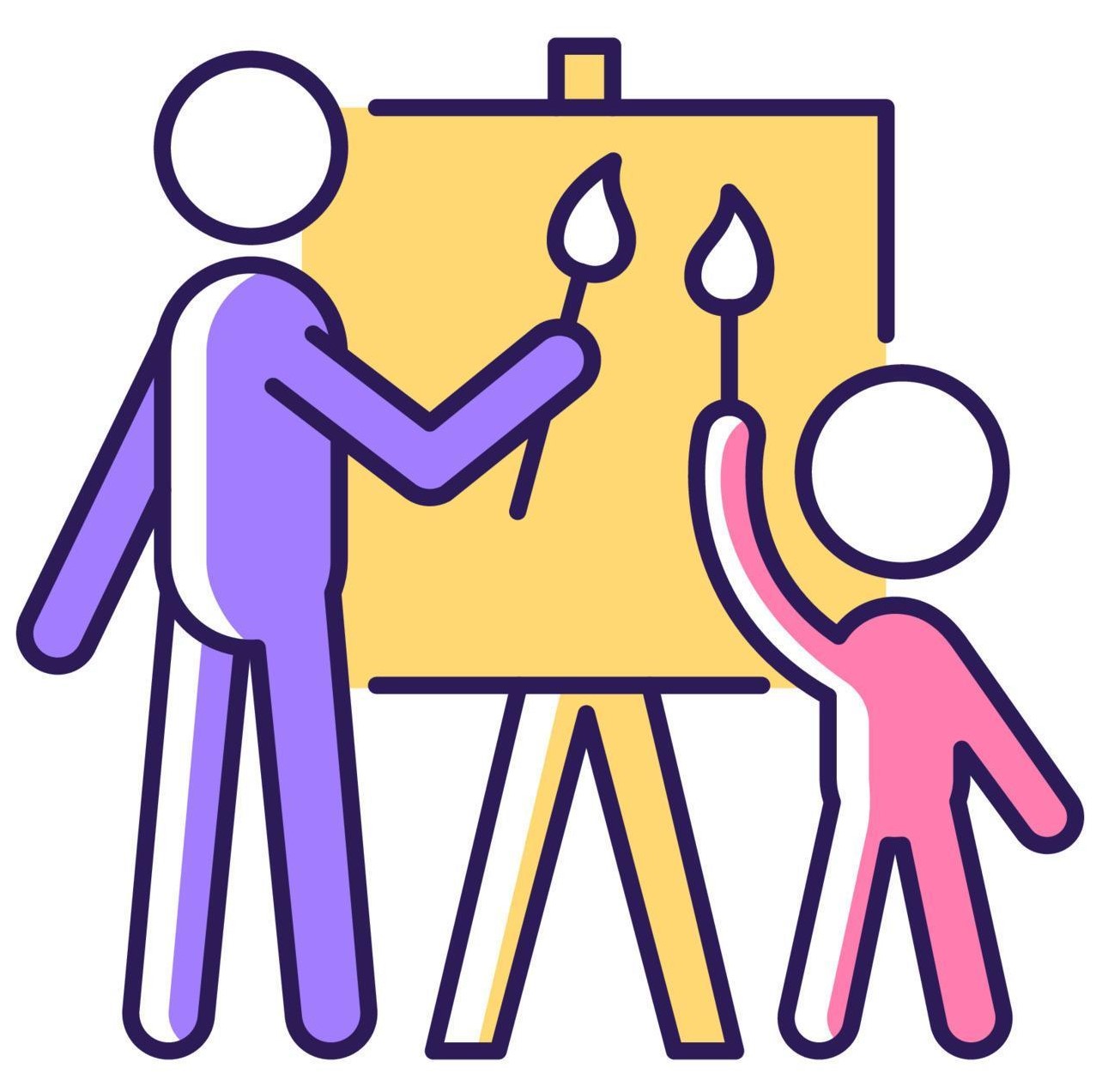 Children enjoying painting and creative activities at Crayons Montessori Play School Ranchi | Kanke Road | Day Care