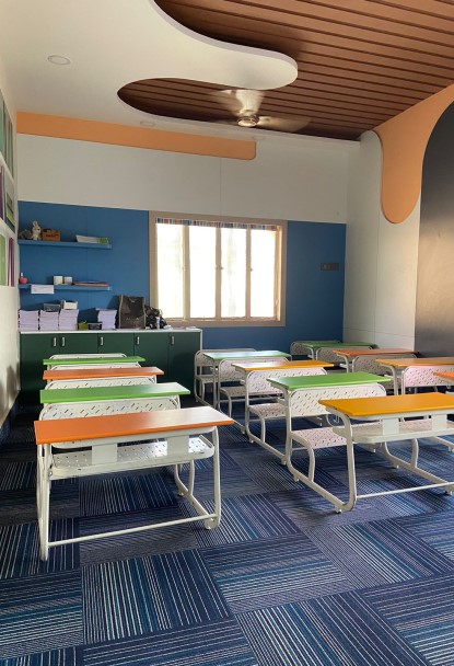 Kids Friendly, colorfull classrooms at Crayons Montessori Play School Ranchi | Kanke Road | Day Care