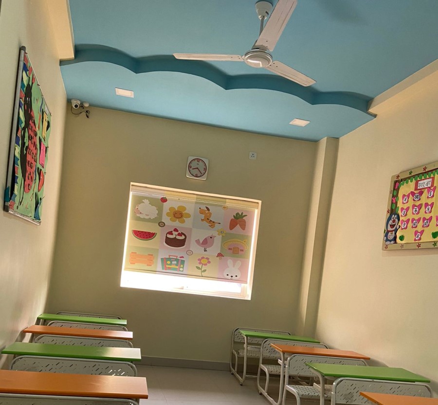 Classrooms with cctv monitoring at Crayons Montessori Play School Ranchi | Kanke Road | Day Care