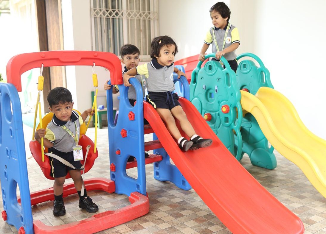 Fun rides for kids at Crayons Montessori Play School Ranchi | Kanke Road | Day Care